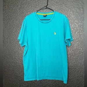 U.S. Polo Assn. Teal with Yellow Logo 100% cotton Men’s T-shirt